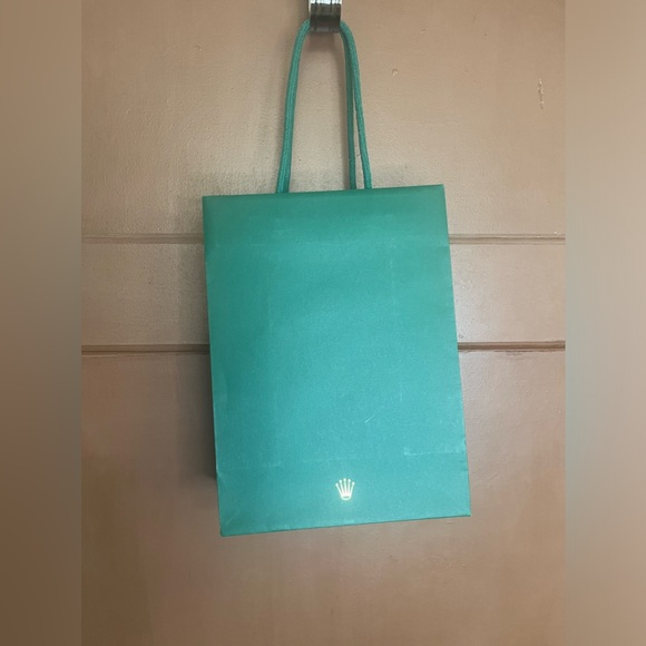 Rolex // Green Shopping Bag // Small - Picture 2 of 7